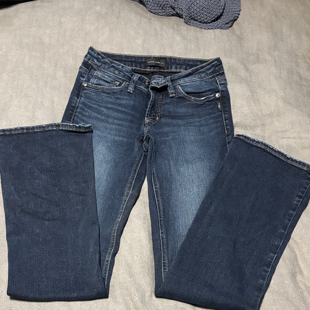 Silver Jeans Medium-Dark Blue Bootcut Jeans